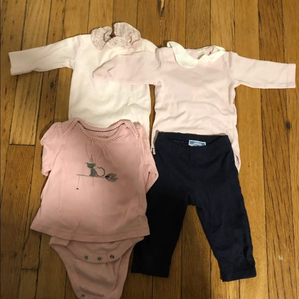 Jacadi Benetton Petit Bateau bodysuits (6m) good condition